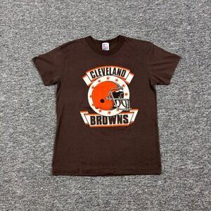 Vintage 80s NFL Cleveland Browns Football Garan Brown T-Shirt Men's Large